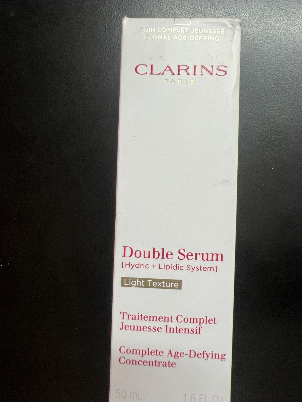 Clarins Double Serum Light Texture (white, pink)